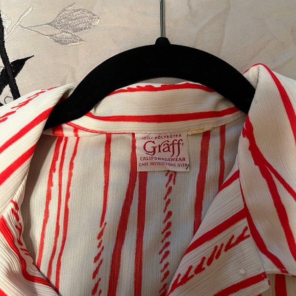 Vintage Red and white striped shirt - Picture 3 of 3